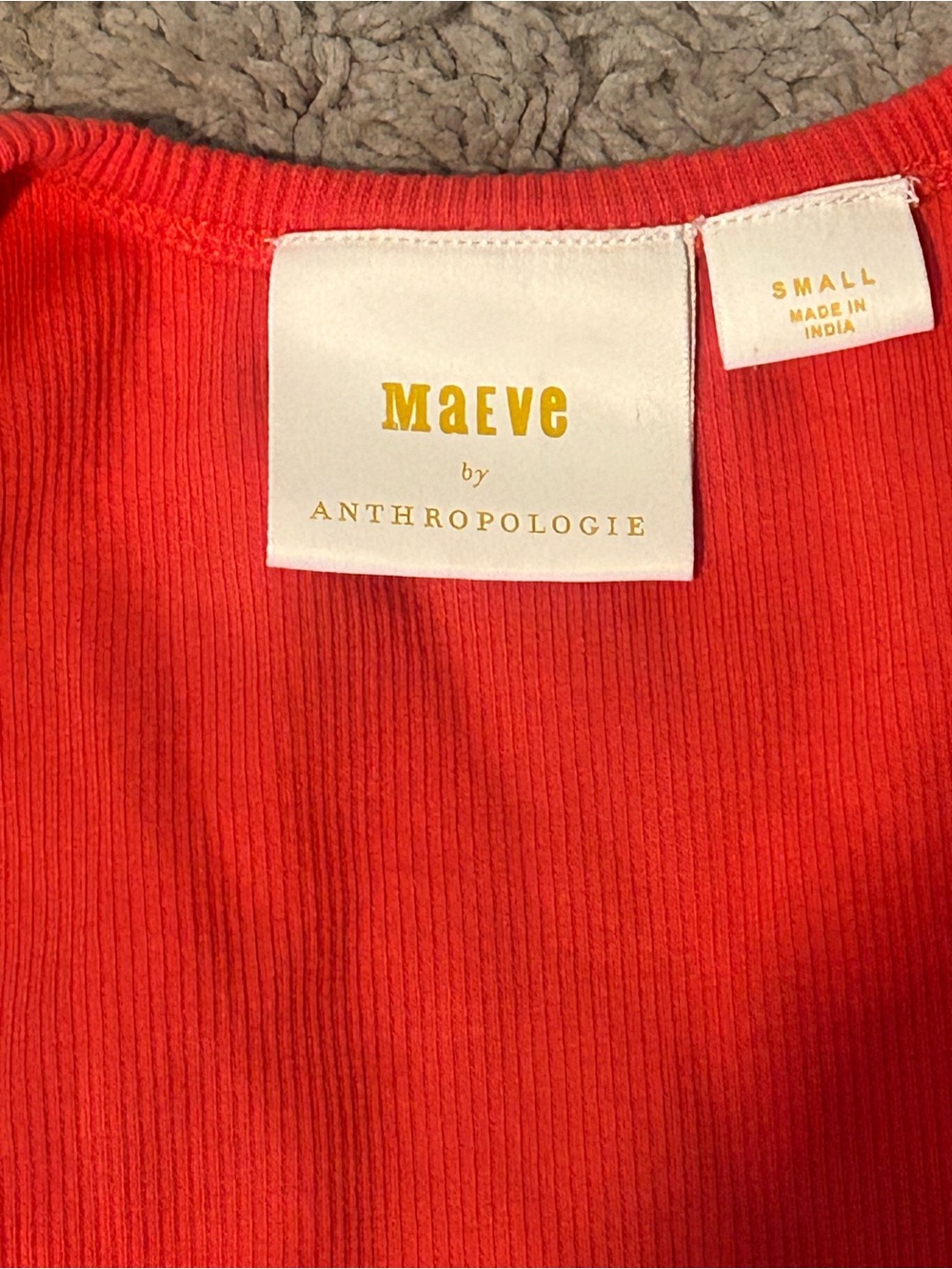 Maeve Racerback Tank Small Ribbed - Picture 3 of 6